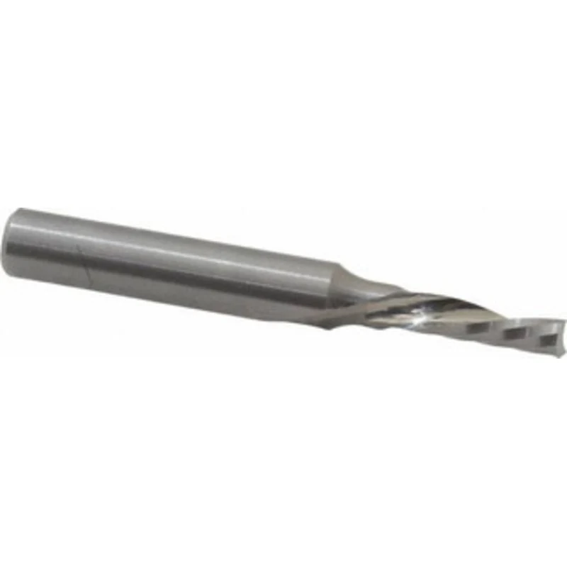 LMT Onsrud LP 5/32 Diam RH Solid Carbide 1-Flute Single Edge Downcut Spiral Router Bit Uncoated, 9/16 LOC, 1/4 Shank ...
